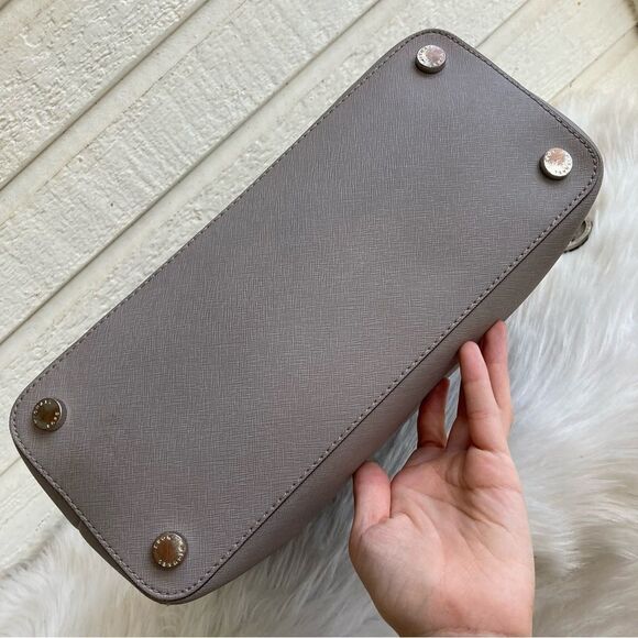 MICHAEL KORS Grey Jet Set Laptop Tote Shoulder Bag Voyager - Picture 7 of 9